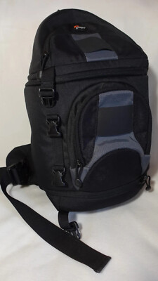 Black Lowepro Slingshot 200 AW Shoulder Sling Camera Bag Backpack W/Dividers