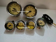 Smithskit temp oil fuel voltgauge mechanical 100mm +0-80RPM + 180-0MPH Speedo YC