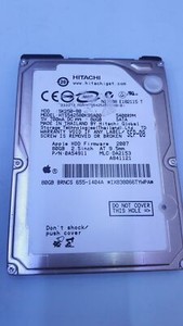Hitachi 5K250-80 HTS542580K9SA00 80 GB SATA SMART ok Laufzeit 29 Stunden