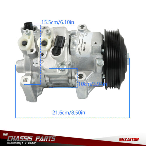 Compresor de aire acondicionado para Toyota Corolla 2011 2012 2013 2014 aluminio 447150-4840 - Imagen 14 de 14