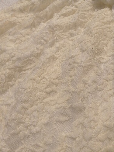 H#5 Vintage Coco Avante Woman's Off White Strapless Lace Dress Size Medium - Picture 8 of 10