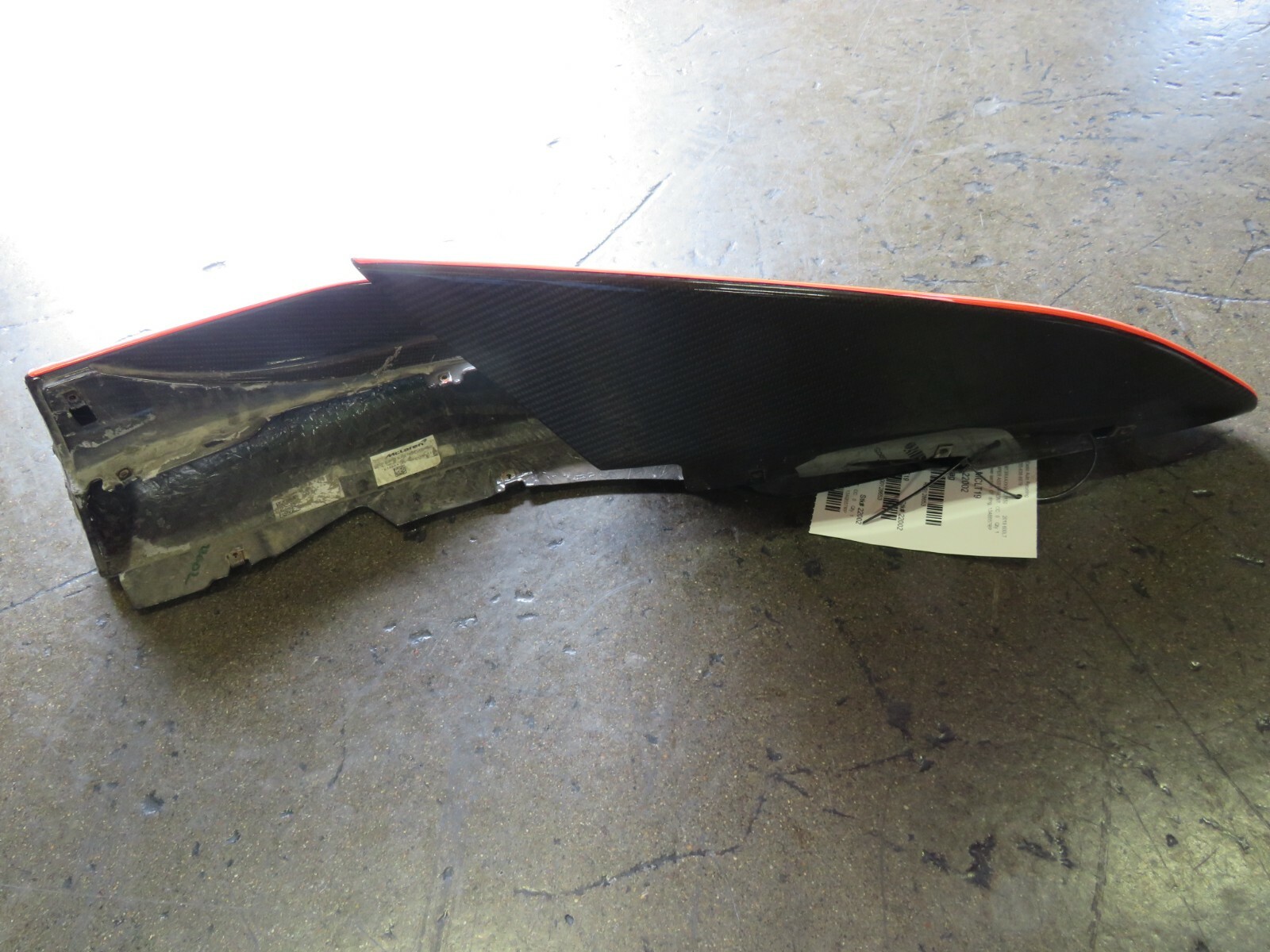 Mclaren 600LT LH, Front Bumper, Lower Section, Carbon Fiber, Used, Dmg,13AB557RP