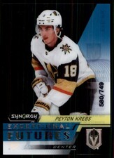 2020-21 Upper Deck Synergy Exceptional Futures Peyton Krebs 580/749 Vegas Golden