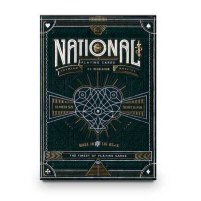Green National Playing Cards by theory11 - FAST WORLDWIDE SHIPPING