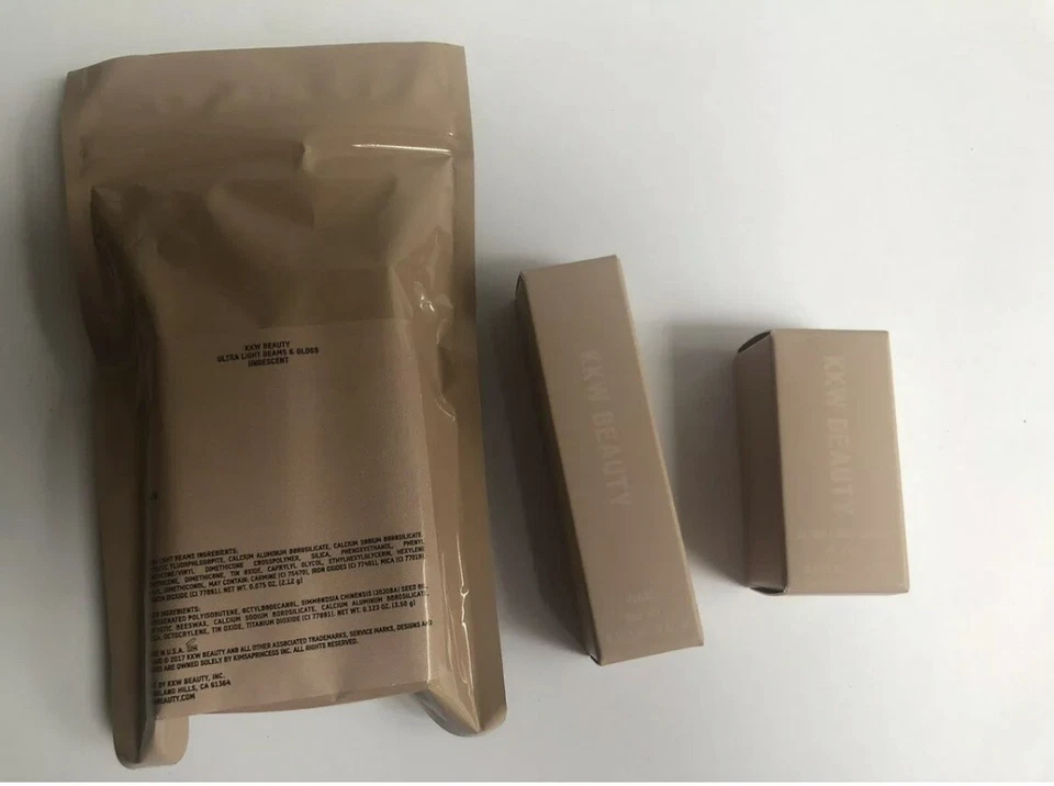 KKW Beauty Ultra Light Beams IRIDESCENT Duo Highlighter & Gloss 100 % Authentic - Image 3 of 4