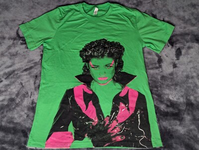 Peaches -Teaches Of Peaches Green Concert Merch T Shirt - Size Med