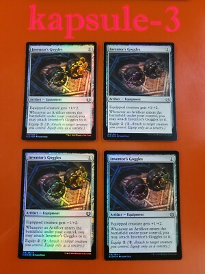 4x Inventor's Goggles | FOIL | Kaladesh | MTG Magic Cards