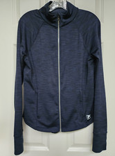 Fila Women's Sport Track Jacket Medium Full Zip Pockets Thumb Hole Stretch M