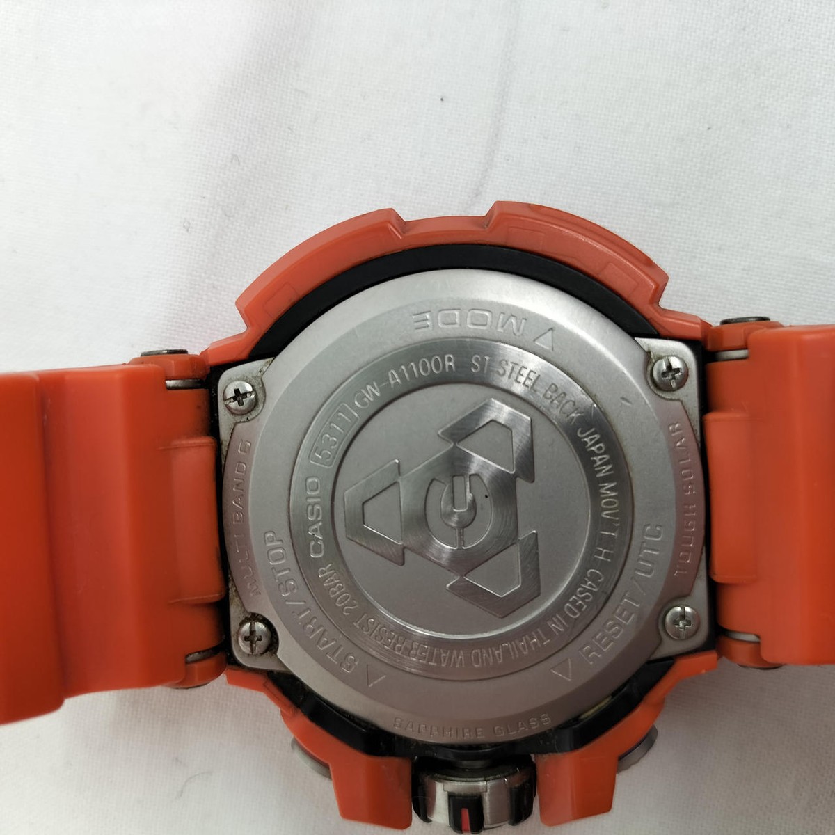 値下げ CASIO G - SHOCK GW - A1100R Casio G-Shock GW-A1100R Sky Cockpit Orange W/Box Tested