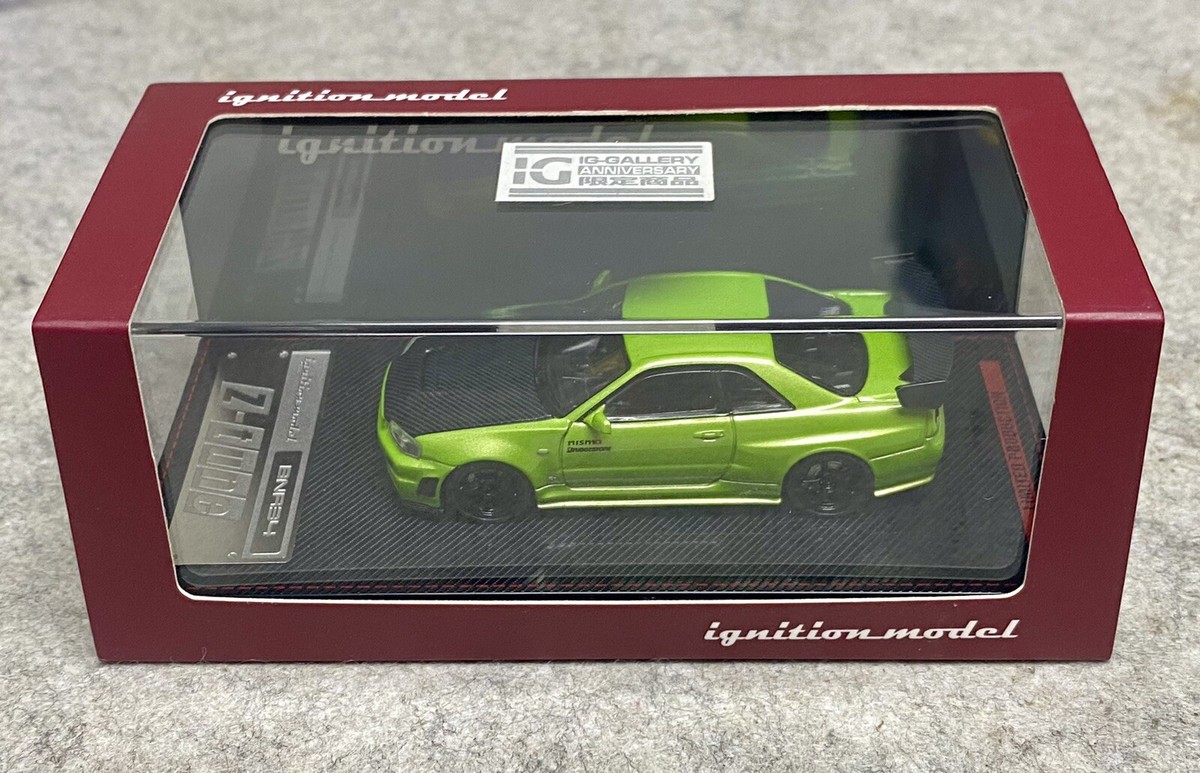IG Nissan Skyline Nismo R34 GT-R Z-tune Green Metallic IG2126 1/64