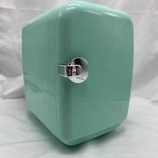 Crownful 6 Can Cooler/Mini Fridge Look A Like,  Mint Green, Tested - Works