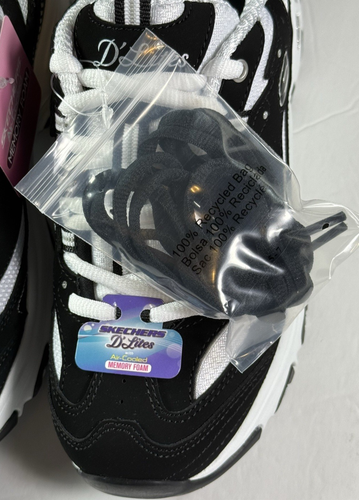 Skechers / Mujer / Original D'Lites / GRAN FAN / Negro-Blanco / Reg $75 - Imagen 4 de 15