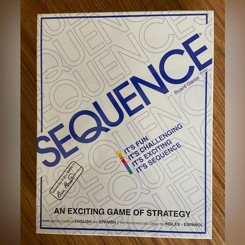 Vintage 1981:1995 - Sequence An Exciting Game Of Strategy - Brand NEW Sealed - Picture 2 of 5