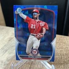 Elijah Green 2023 Bowman Chrome Sapphire Prospect Card #BCP-214 Nationals