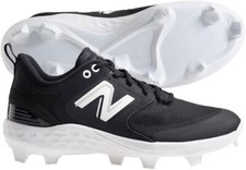 NIB New Balance Men's Fresh Foam 3000 V6 Molded Baseball Shoe Black White 10.5