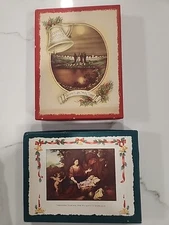 Vintage Graymoor Christmas Cards Boxed Religious Unused W/ Envelope 2 Boxes 1950
