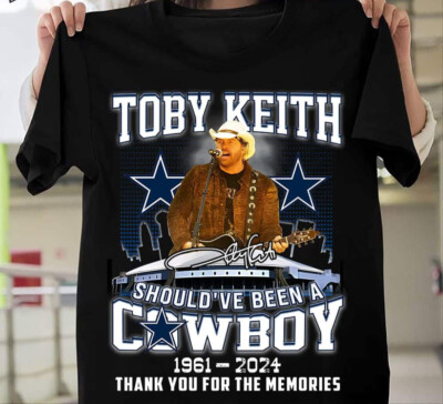 Toby Keith Thank For The Memories Cotton Black Full Size Unisex Shirt