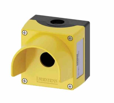 Siemens gelbes Kunststoff SIRIUS ACT Drucktastengehäuse 3SU1801-0AA00-0AC2