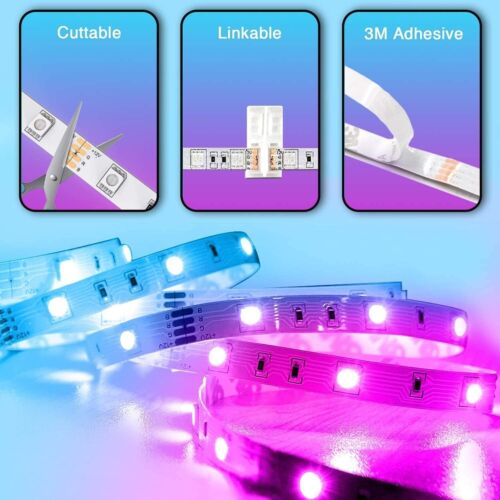 15M LED Strip Lights 5050 RGB Colour Changing Tape Cabinet Kitchen Tv Lighting - Picture 11 of 14