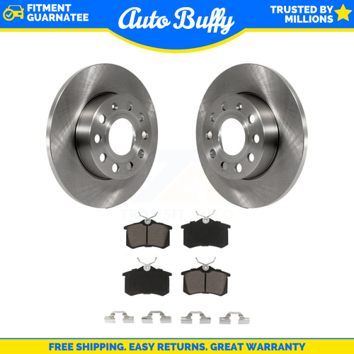 [Rear] Disc Brake Rotors And Ceramic Pads Kit For Volkswagen Golf ...
