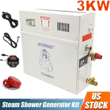 3kw Steam Shower Generator Kit for Bath Sauna Steam Head System SPA Aromatherapy