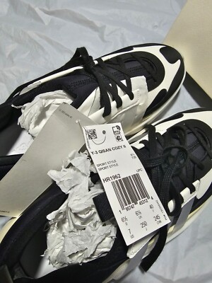 NEW ADIDAS Y-3 Y3 YOHJI YAMAMOTO QISAN COZY II BLACK CORE WHITE