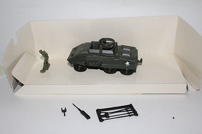 MINIATURE SOLIDO TANK char Combat Car US 6x6 Ford M20 + remorque bachée 1/50e EUR 34,99