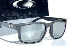 NEW Oakley HOLBROOK Steel Grey POLARIZED Galaxy Chrome Lens Sunglass 9102