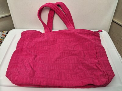 VICTORIA'S SECRET Pink Terry TOTE BAG NWT $49.95 26790898 Sold Out