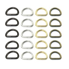 D Rings Metal Loops Buckles 12mm 20mm 25mm 32mm 38mm 50mm Webbing Bag Straps Dog