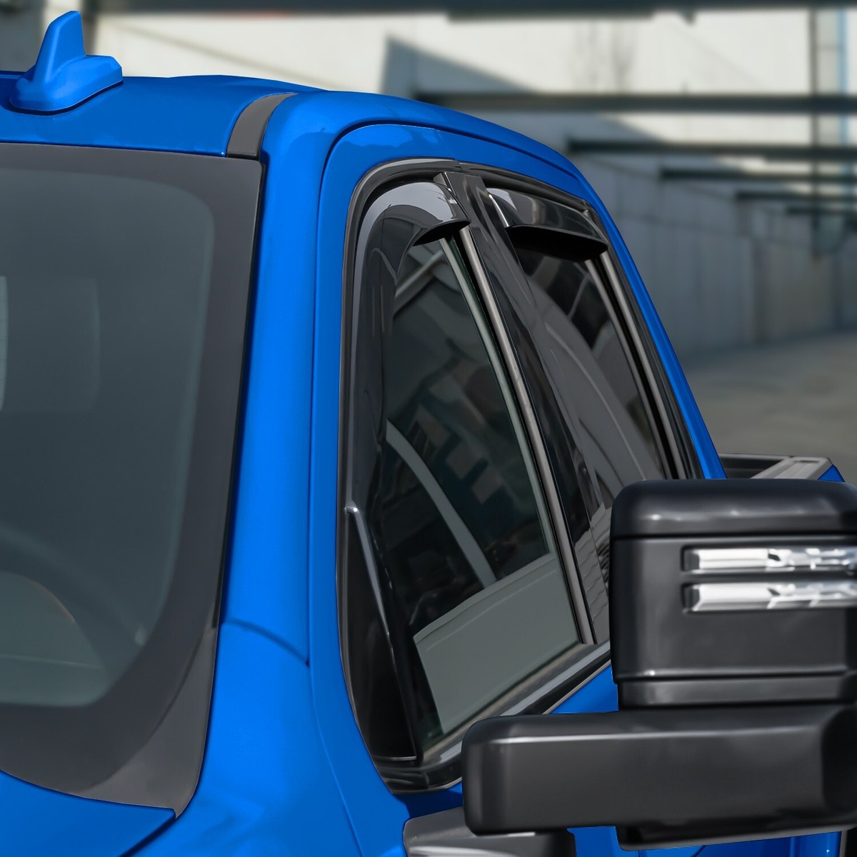 Gmc Sierra 1500 Accessories In-Channel Rain Guards For 2020-2025 Chevy Silverado & GMC Sierra 2500HD/3500HD Crew Cab - 4 Piece Set Weather Window Guards - Foto 6