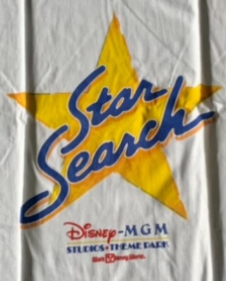 Disney MGM Studios Star Search 1990's Vintage T-shirt Rare Men's Large NWOT