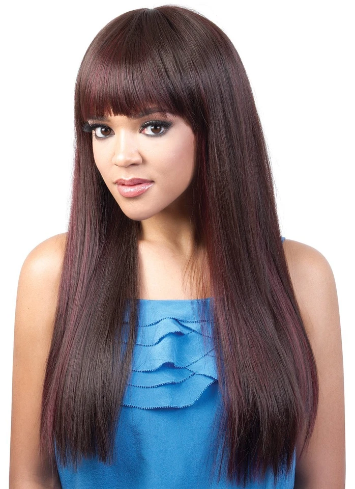 Парик из смеси человеческих волос HB-OSKA от MOTOWN TRESS — КИТАЙСКИЙ ПРЯМОЙ 23 дюйма - Изображение 2 из 4