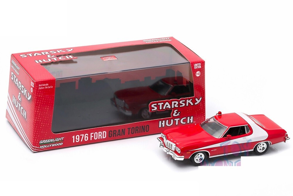 Greenlight Hollywood 1 43 Starsky & Hutch '76 Ford Gran Torino for