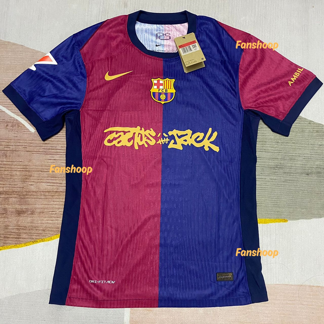 S L1600 Fc barcelona x travis scott cactus jack limited edition jersey - lamine yamal 19