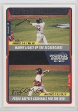 2005 Topps Postseason Highlights Manny Ramirez Pedro Martinez #733 HOF 0t2