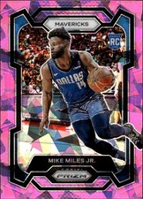 2023-24 Panini Prizm Mike Miles Jr. #295 Prizms Pink Ice Dallas Mavericks 26A