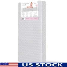 Crib Mattress Waterproof Firm Support Greenguard Certified Babies New
