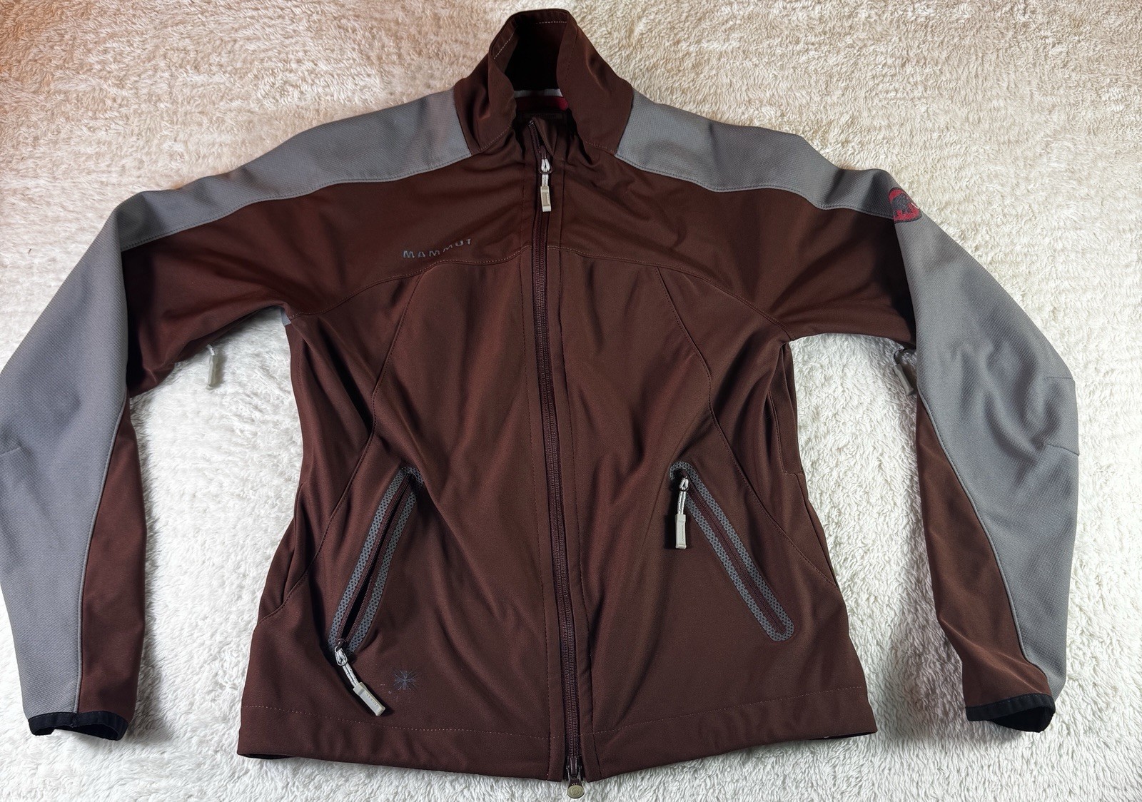 Mammut Softech Softshell Maroon/Gray Jacket Mens … - image 1