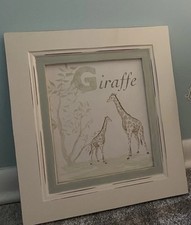 Wooden Giraffe Nursery Baby Wooden Painted Art Decoration