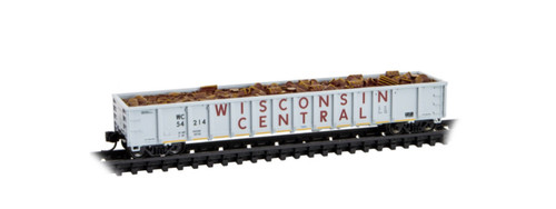 Micro-Trains MTL escala N 52"" Mill góndola Wisconsin Central #54214 | Condition: New