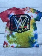 WWE Shirt Youth Small Multicolor Tie Dye Cham...