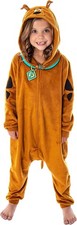 INTIMO Size 8 Scooby Doo Kids Hooded Character Suit Lounge One-Piece Pajama