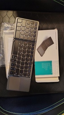Foldable Wireless Bluetooth Keyboard & Touchpad