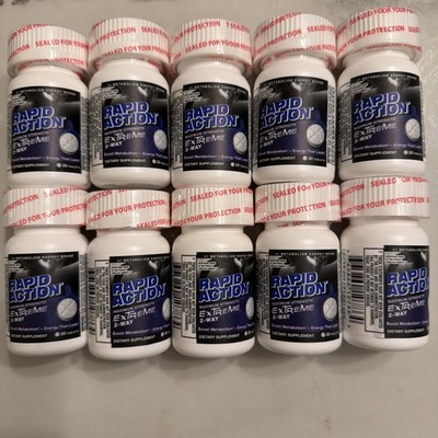 Rapid Action Extreme 2 Way Energy FOCUS MOOD Boost 10 SEALED 30ct Bottles