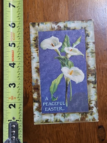 RARA POSTAL ANTIGUA VINTAGE UNA PACÍFICA SEDA PASCUA - Imagen 1 de 2