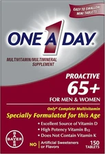 One A Day Proactive 65 Plus Multivitamins Supplement 150 Tablets Men Women 65+