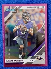2019 Panini Donruss LAMAR JACKSON Photo Variations Season Stat Line /500 Ravens