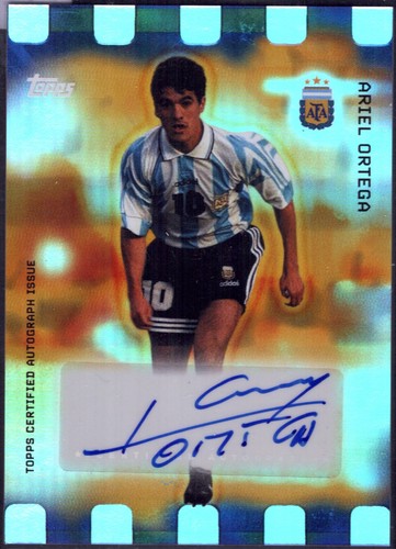 Ariel Ortega Golden Hour Auto 2025 Topps Argentina Focus