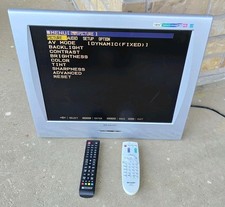 Sharp LC-20SH3U 20" LCD TV Silver w/ Original Remote Wall Mount Tested Works